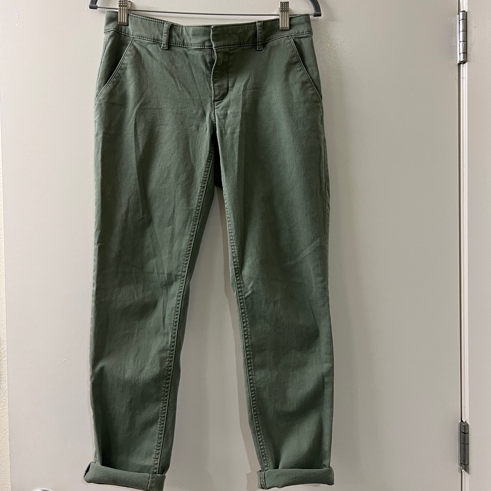 LOFT Green Chinos